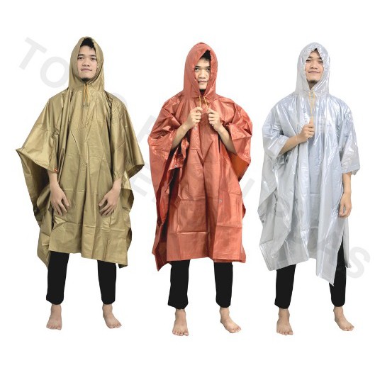 Jas HUjan Poncho Ponco XL Tebal Keren untuk Kawula Muda Dewasa