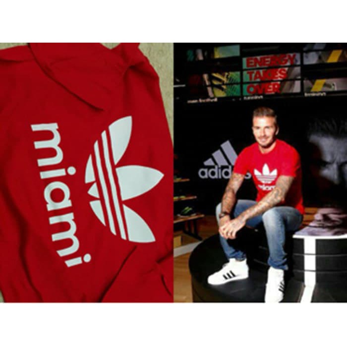 KAOS ADIDAS DAVID BECKHAM ADIDAS MIAMI COMBED 30'S