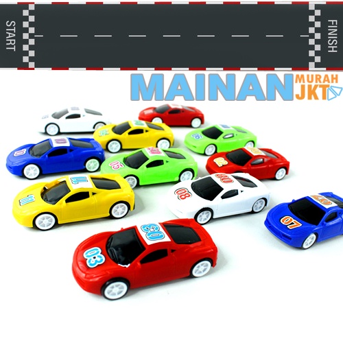 MAINANKEI MAINAN ANAK MURAH MAINAN SUPER CAR MOBIL BALAP MM09 MAINAN ANAK MOBIL BALAP SPORTS PULLBACK ISI 11