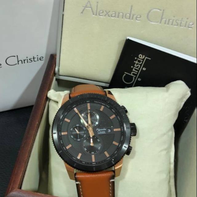 Alexandre Christie AC 6501 Tali Coklat Man
