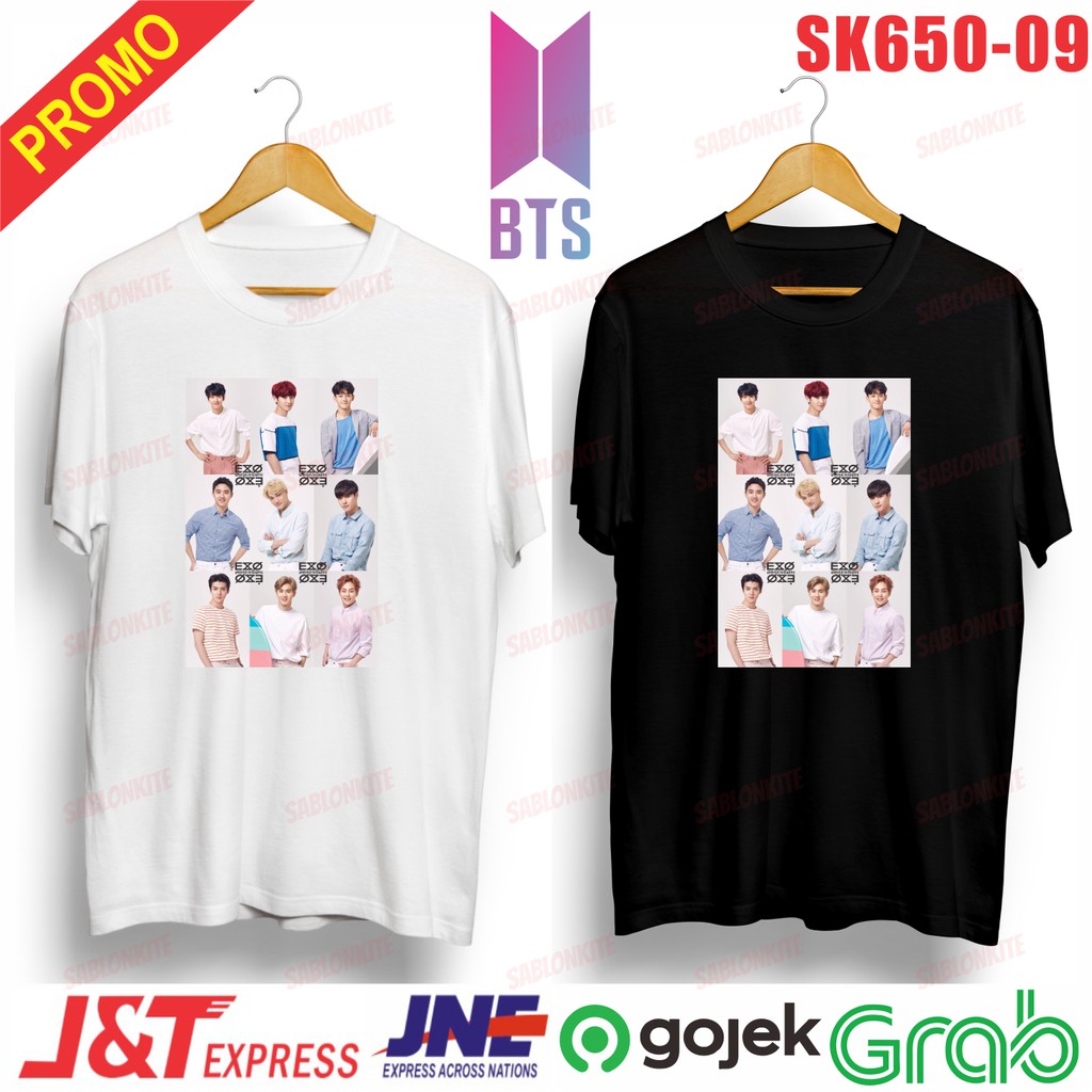 Murah!!! kaos member exo sk652 unisex combe 30s