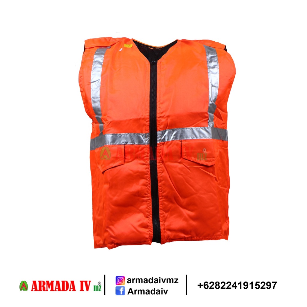 Rompi Safety Proyek Parasit Orange Rompi Parkir