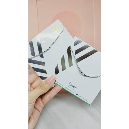 Gelang Serut Linea Variasi Mata  Mas Putih (375/8K)