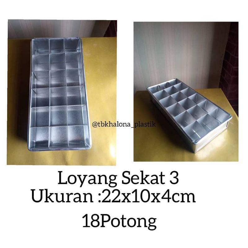 Loyang Sekat 3 (22x10x4)