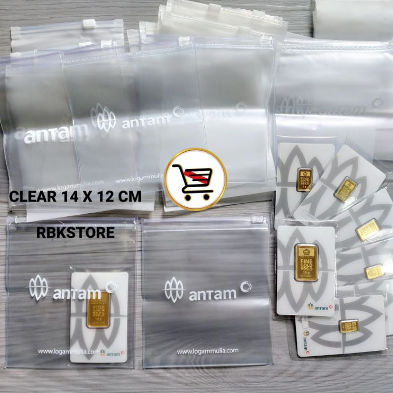 NEW PLASTIK KLIP ZIP ZIPPER ZIPLOCK BAG TAS PELINDUNG PENYIMPANAN SAVE GIFT SOUVRNIR EMAS LOGAM MULI