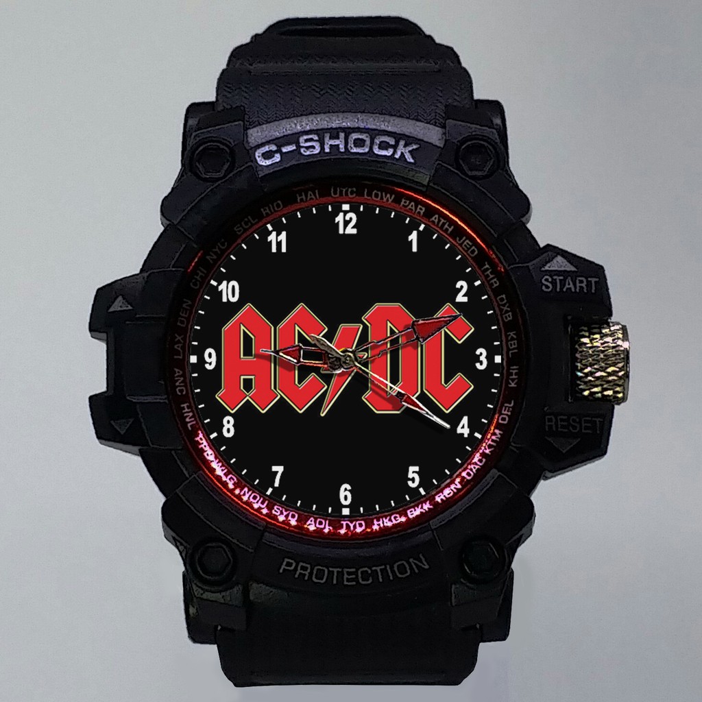 (ISTIMEWA BOSSQUE) JAM TANGAN ACDC LIST MERAH - EXCLUSIVE 5