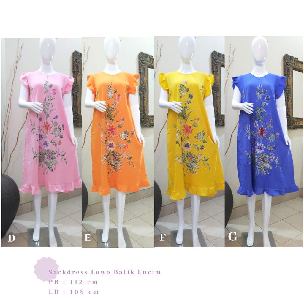 SACKDRESS BATIK ENCIM / DASTER / DASTER TIDUR / DASTER BUSUI / HOME DRESS