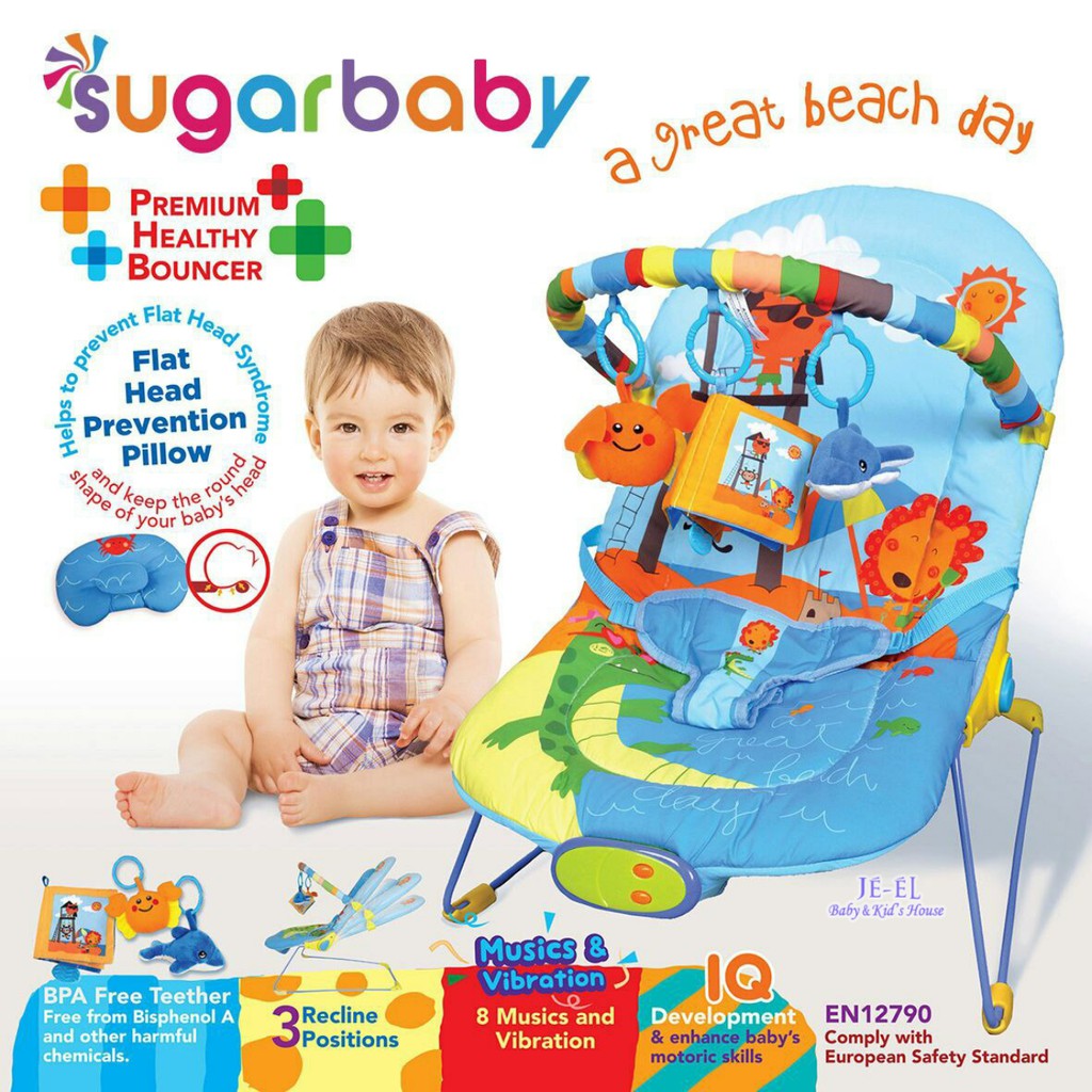 Sugar Baby Premium Healthy Bouncer 3 Recline/Bouncer Sugar Baby 3 Recline