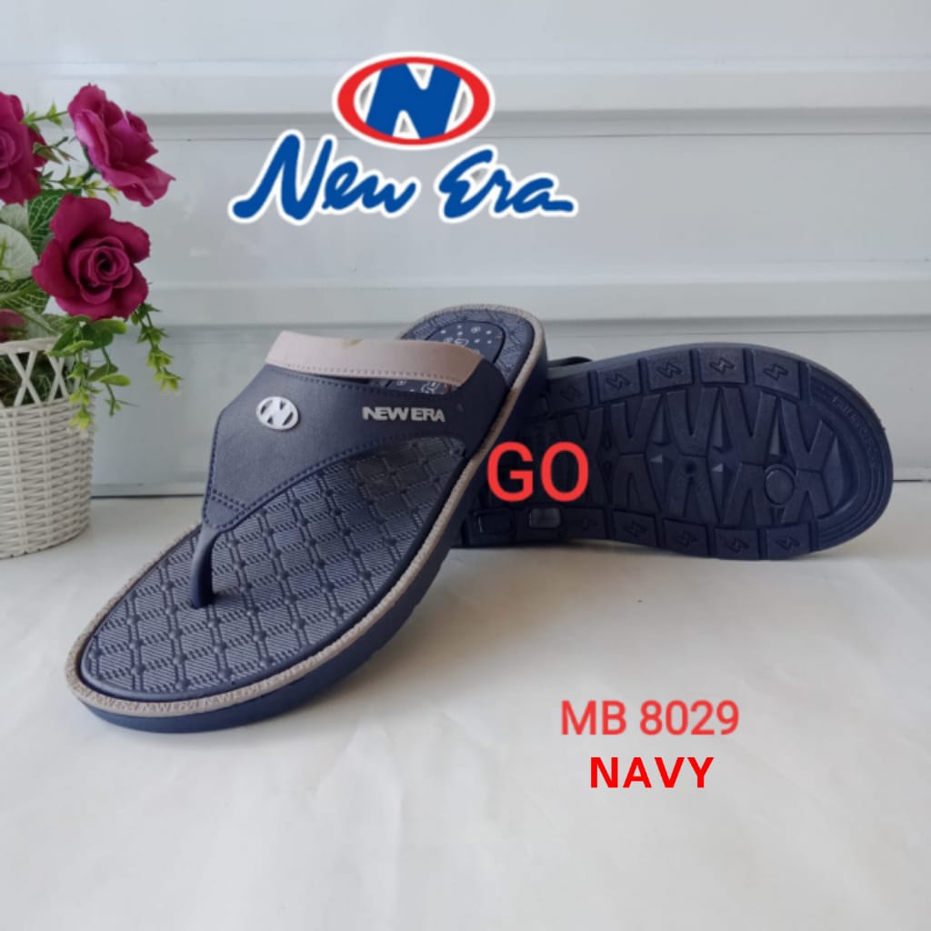 gof NEW ERA MB E 8029 SANDAL JAPIT Pria Sendal Karet Pria 39-43