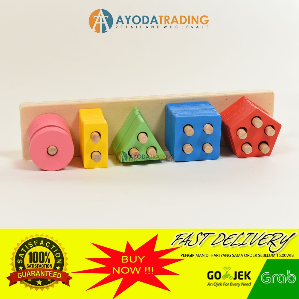 Montessori Board Game 5 Shapes ABK