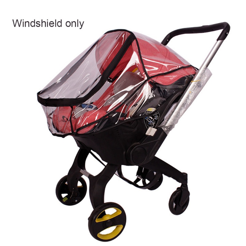 Mary Cover Pelindung Stroller Bayi Anti Air / Angin Transparan