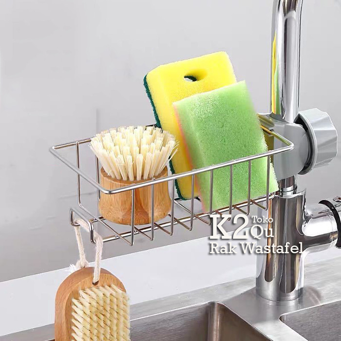 Tempat Sponge Cuci Piring / Rak Wastafel / Rak Sabun Cuci Piring
