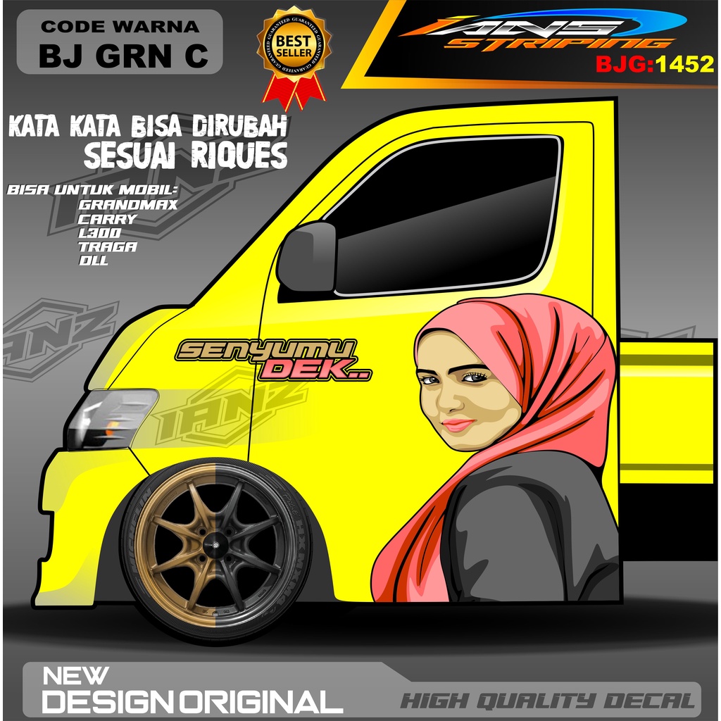 STIKER DECAL PINTU CARRY / DECAL PINTU L300 / STIKER MOBIL PICK UP