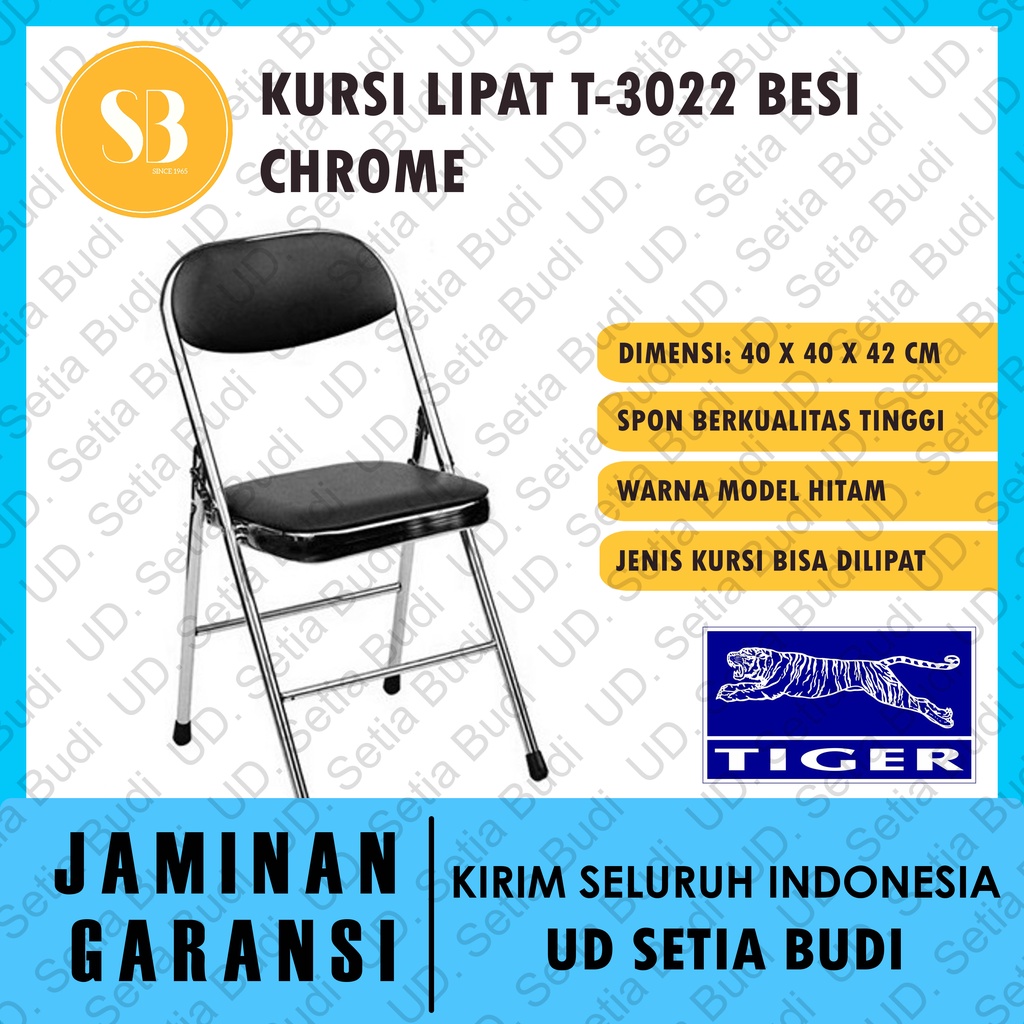 Kursi Lipat Tiger T-3022 CHROME