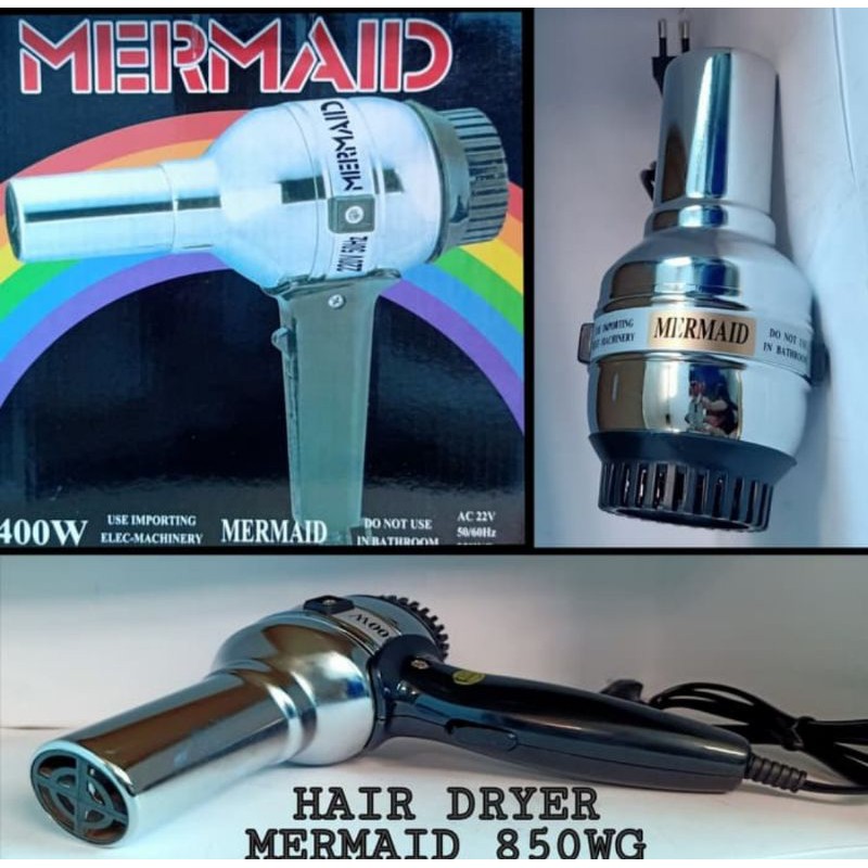 Hairdryer Mermaid 850 WG Rainbow 400 Watt