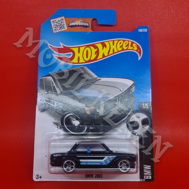 Diecast Hot Wheels ERROR BMW BMW 2002 Black Error tanpa kaca