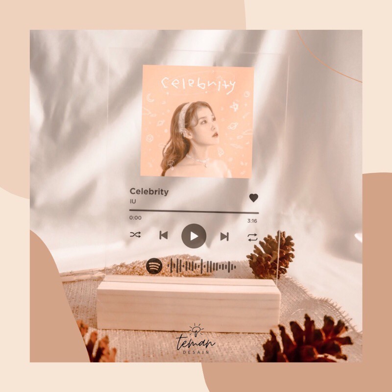 SPOTIFY ACRYLIC / AKRILIK SPOTIFY / SPOTIFY PLAYLIST ACRYLIC / ALBUM SPOTIFY AKRILIK / KADO AKRILIK