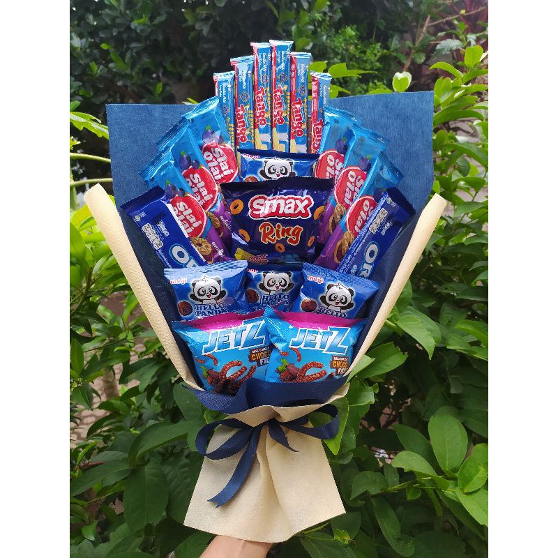 Buket PREMIUM BIG 1 /paket/bingkisan Snack Ulang Tahun/Ultah/ Wisuda/Kado/Hadiah