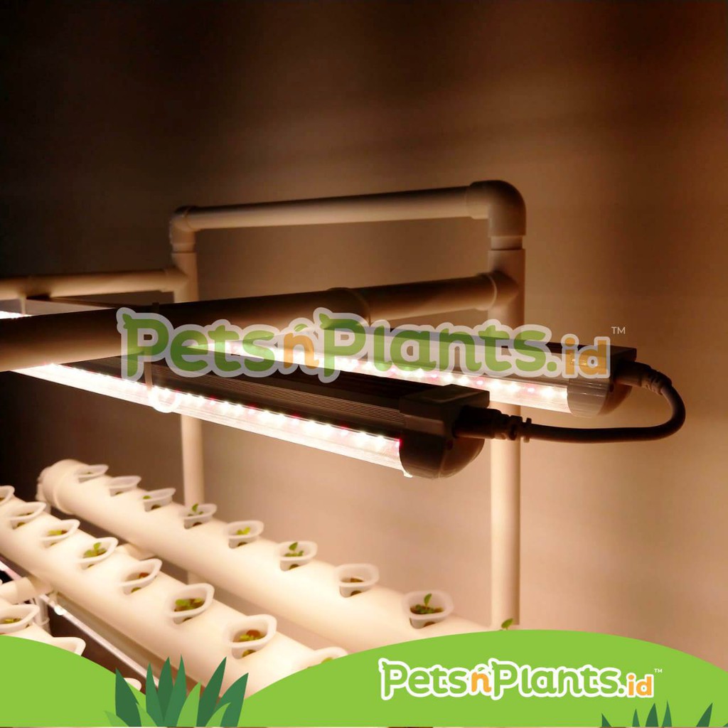 LED T8 Grow Light Lampu Tanaman Hidroponik Full Spectrum Import 90 CM
