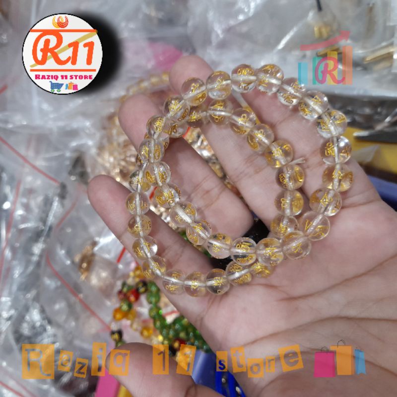 Gelang Batu Alam Asli Mantra Budha