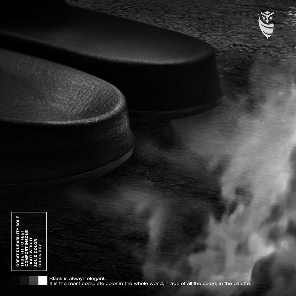 Crousel Sandal slop Casual \ Unisex - Santos Full Black-3