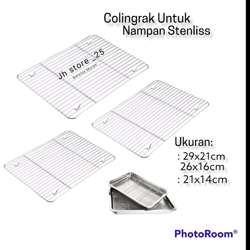 Colingrak Untuk Nampan/Baki Stenlis Bahan Kuat Dan Tebal