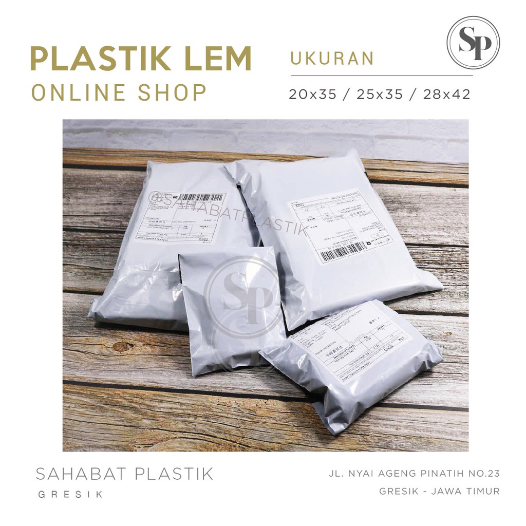 

100 PCS PLASTIK OLSHOP / POLYMAILER / KANTONG OLSHOP/ PLASTIK LEM