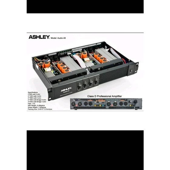 Amplifier Ashley Audio 48 Original Power 4 Channel Class D