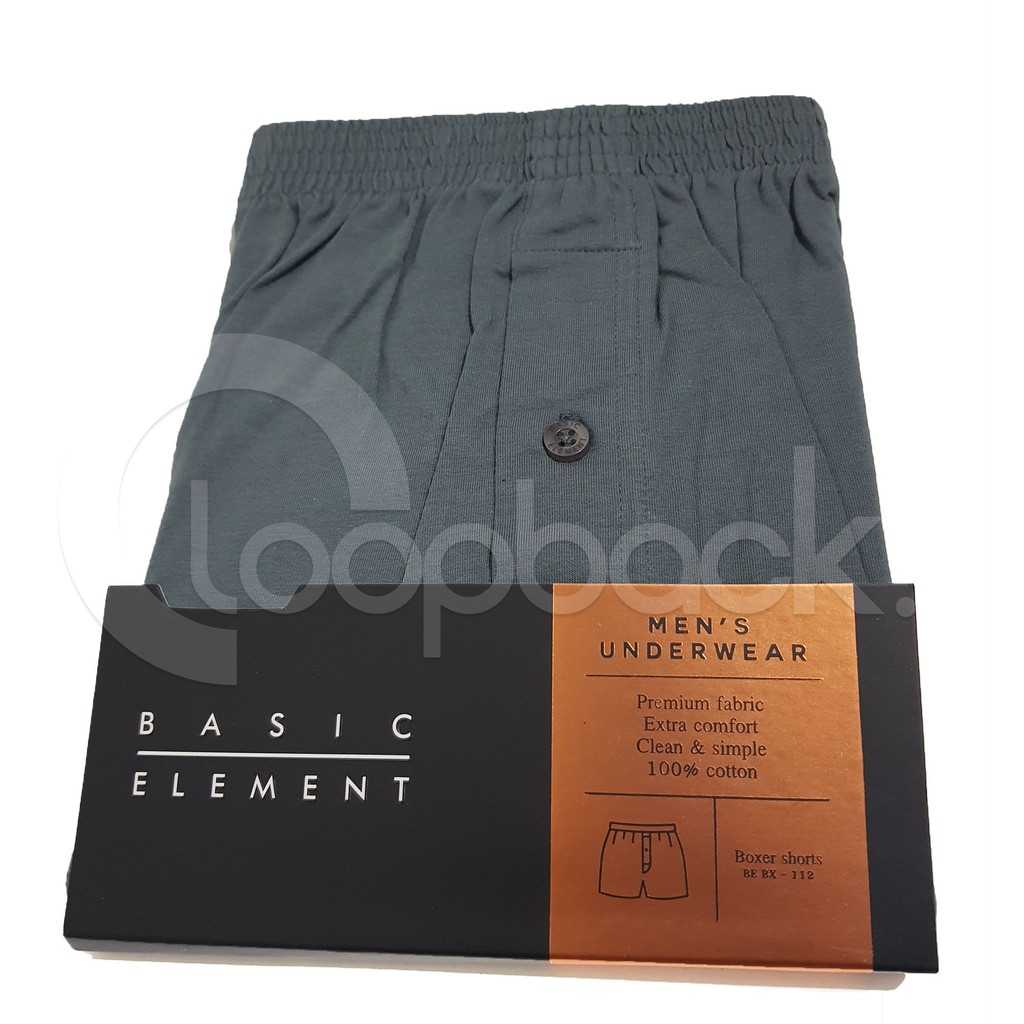 Basic Element Celana Boxer Pria Basic Element BE - 112 | M,L,XL 100% Cotton Premium fabric