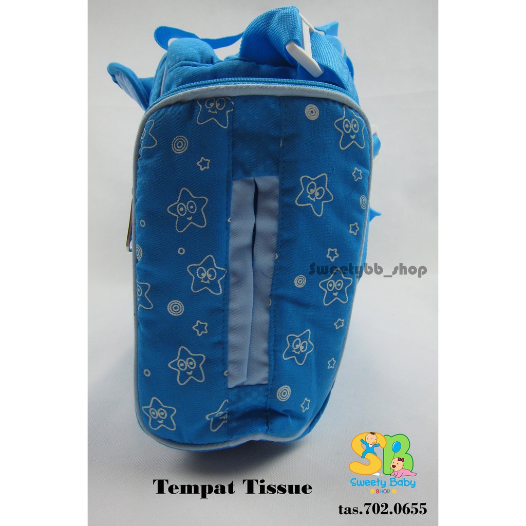 tas bayi besar dengan tempat tissue dan double tempat susu Baby Joy Melody series