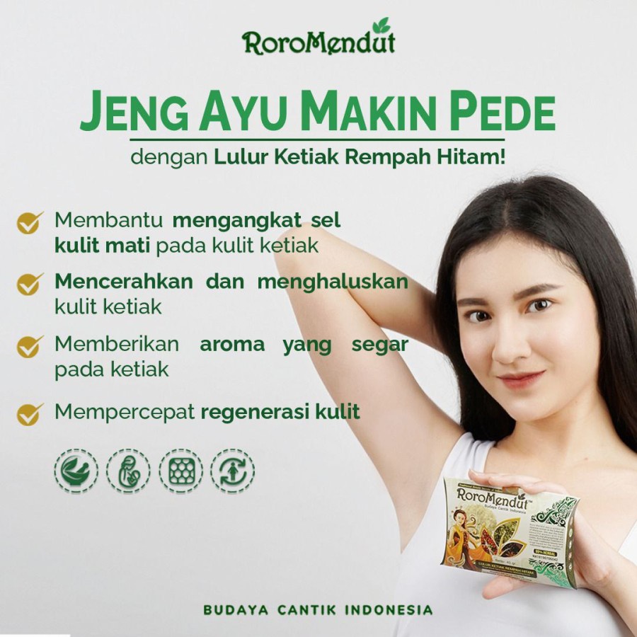 Lulur Premium Pemutih Ketiak Tanpa Bau Roro Mendut