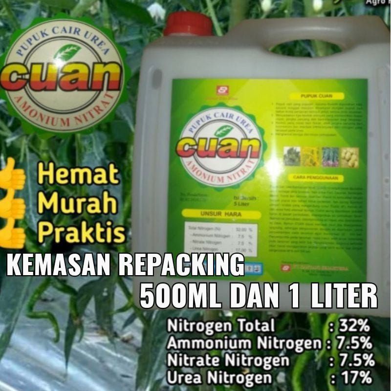 Pupuk urea cair cuan 500ml dan 1 liter