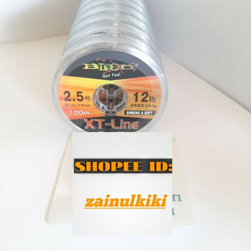 senar blood xt line ukuran lengkap