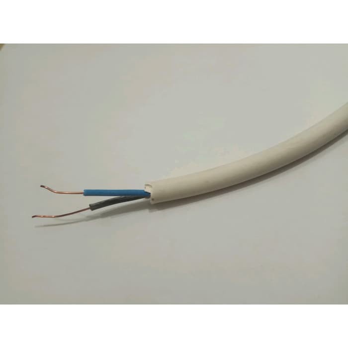 Kabel 2x1.5 mm PER METER Kabel Listrik Tunggal / kawat Isi 2 PUTIH
