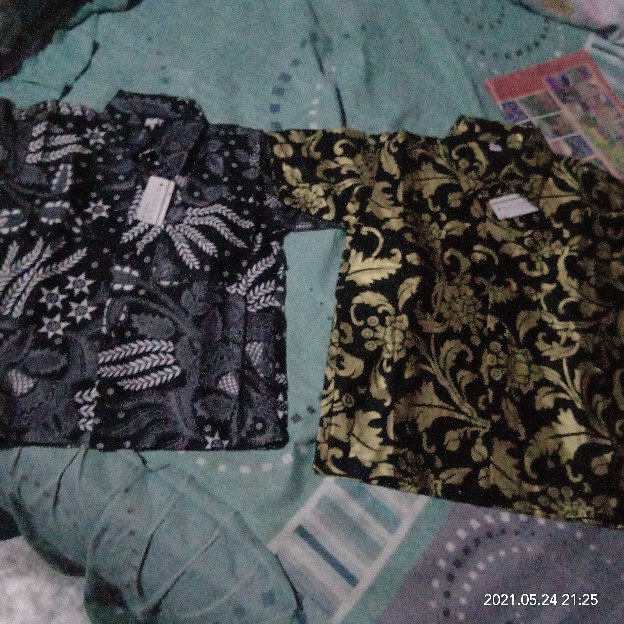 Batik Couple Keluarga Prada Emas Bakung - Nivana Batik