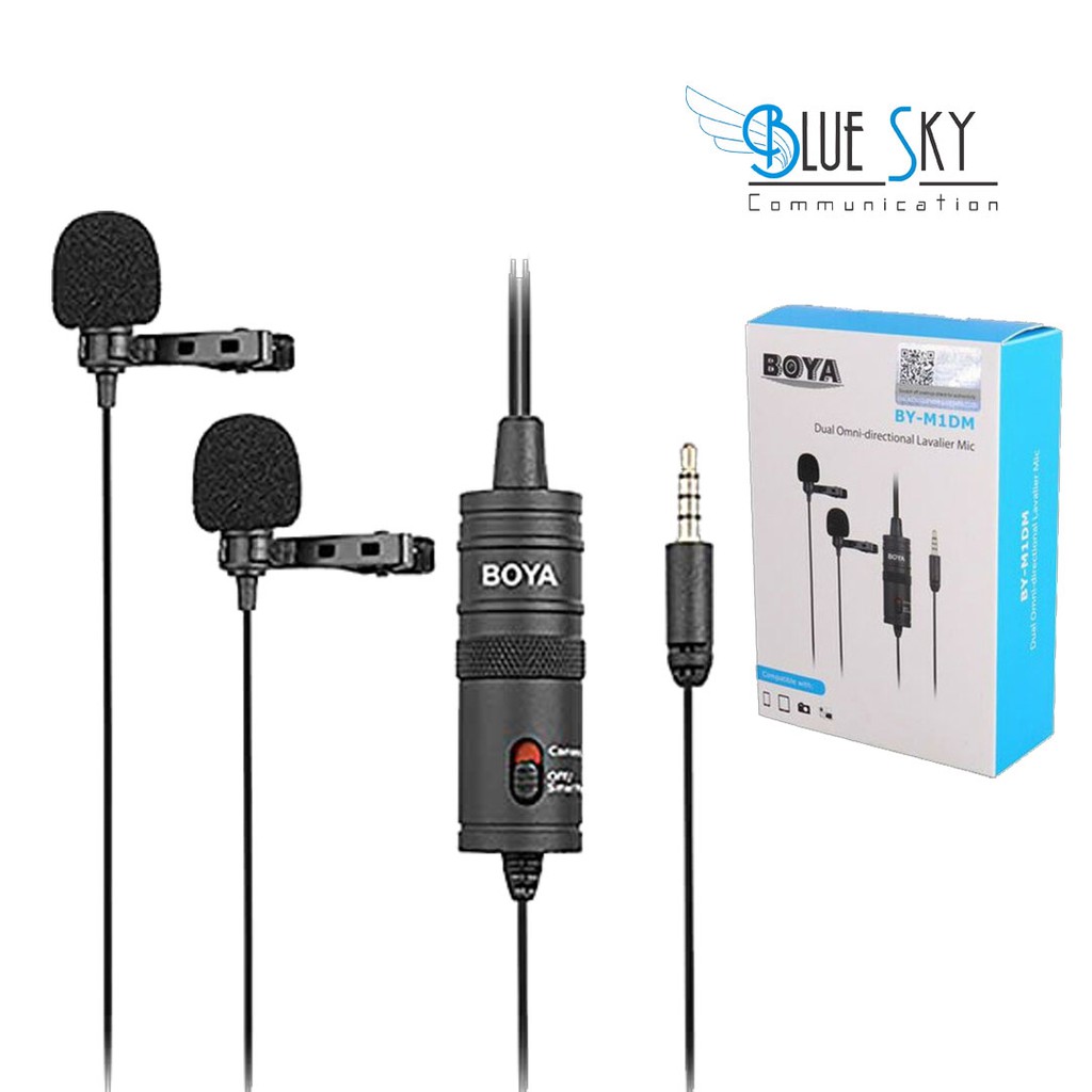 MIC CLIP ON BOYA BY-M1DM MICROPHONE BROACAST