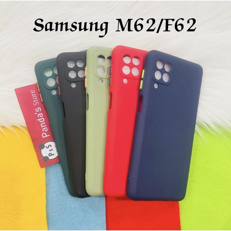 Case Samsung M62, F62 Babycase + Pelindung Kamera, Makaron Full Color (PsS)