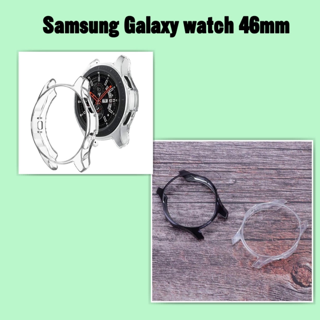 BUMPER SAMSUNG GW 46MM CASE WATCH - PROTECTOR TPU SOFT KARET - JAM SAMSUNG GALAXY SMART WATCH 46 MM