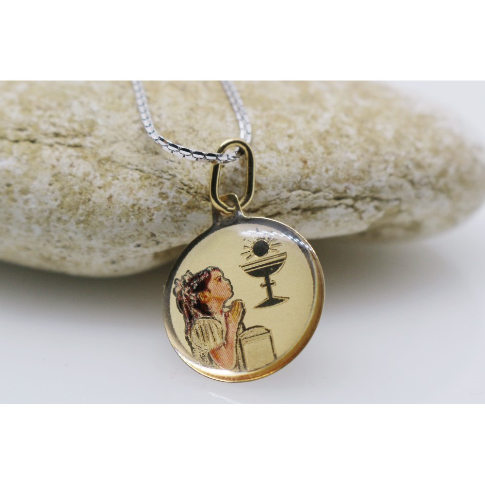 Minis angel liontin / liontin emas anak bunda maria