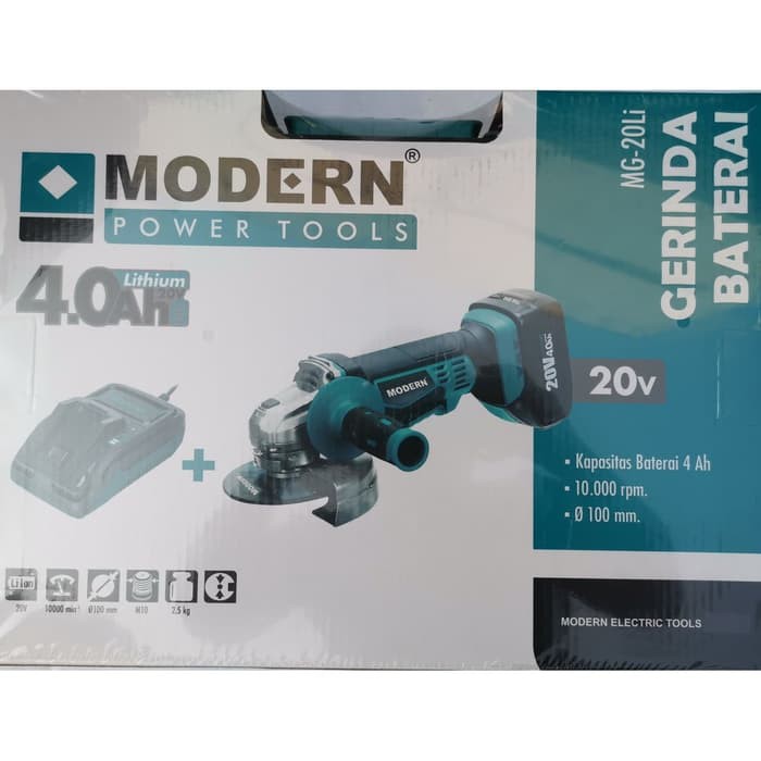 Mesin Gerinda Baterai MODERN MG20LI CAS CORDLESS TERMURAH