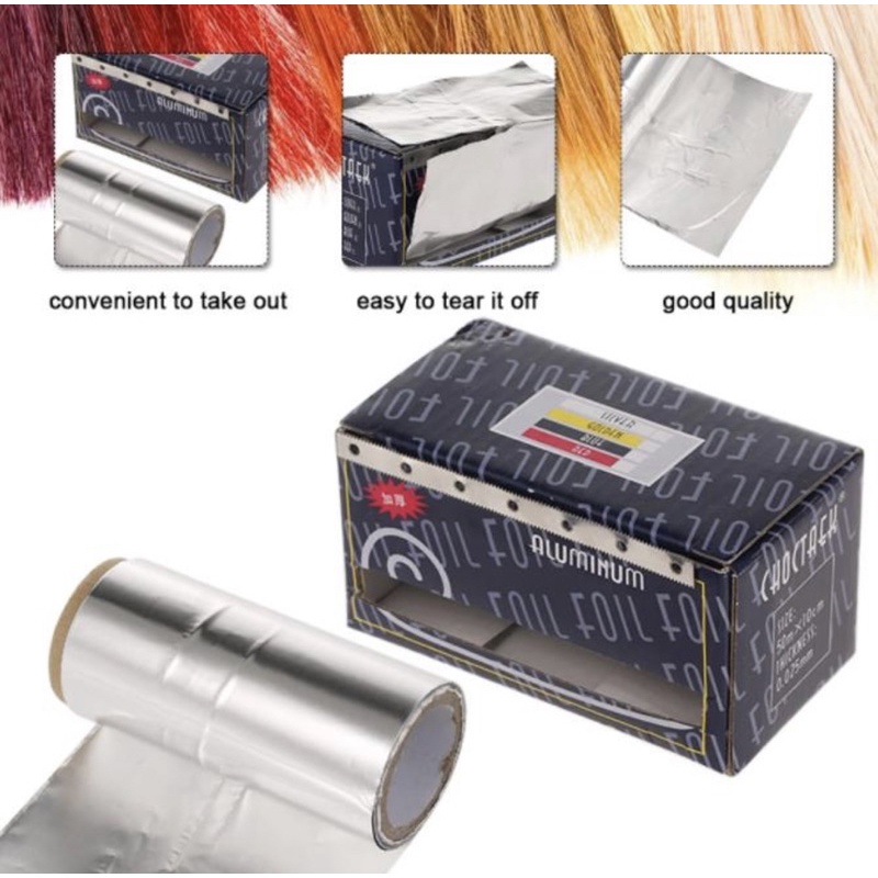 Roll Aluminum Foil Warp Nail Remover and Highlight Rambut Foil Warpping Hair