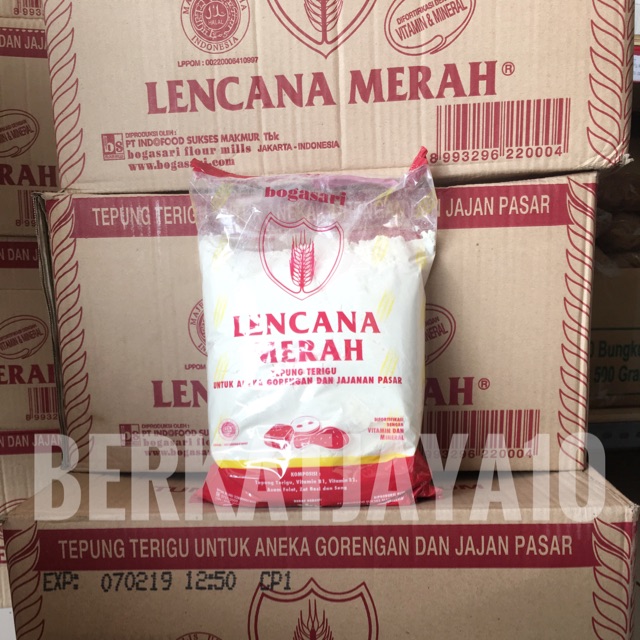 MURAH TEPUNG TERIGU LENCANA MERAH Kemasan Ekonomis 1 Kg