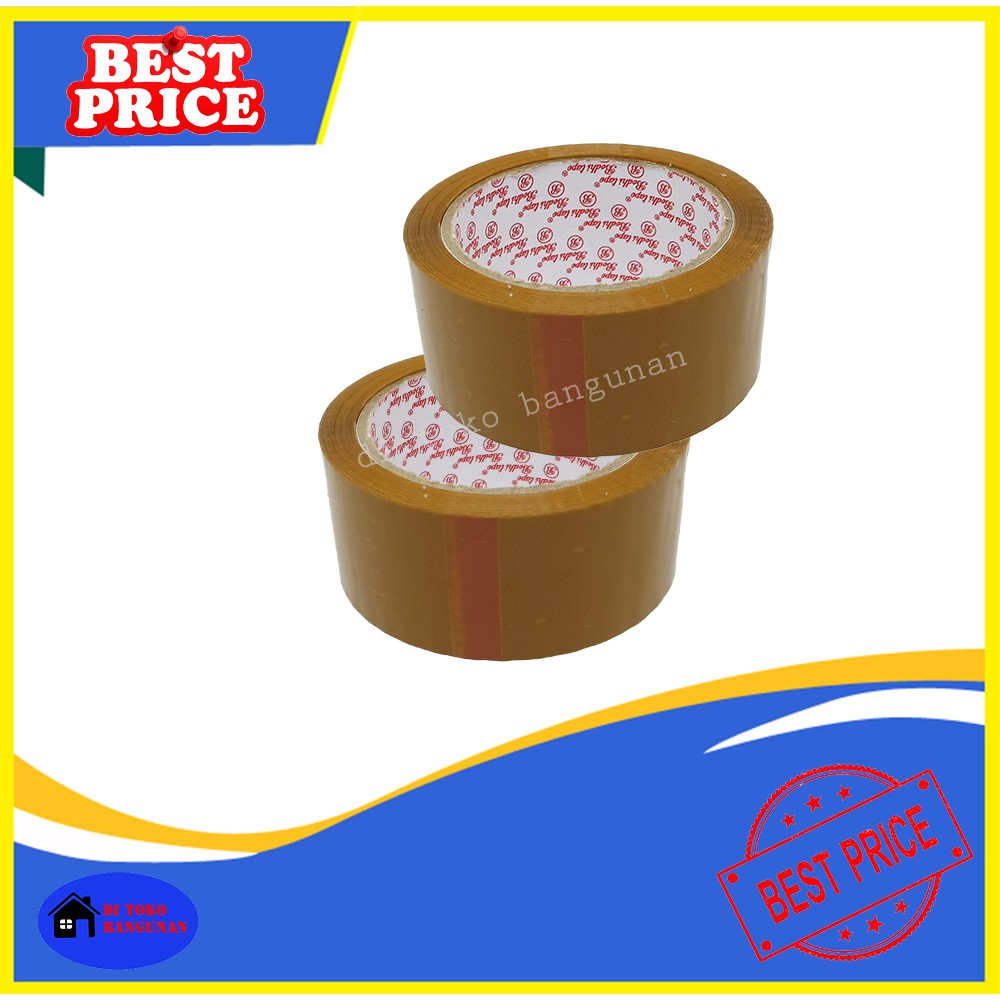 Lakban Coklat 2 Inch X 100 Yard Goal Tape