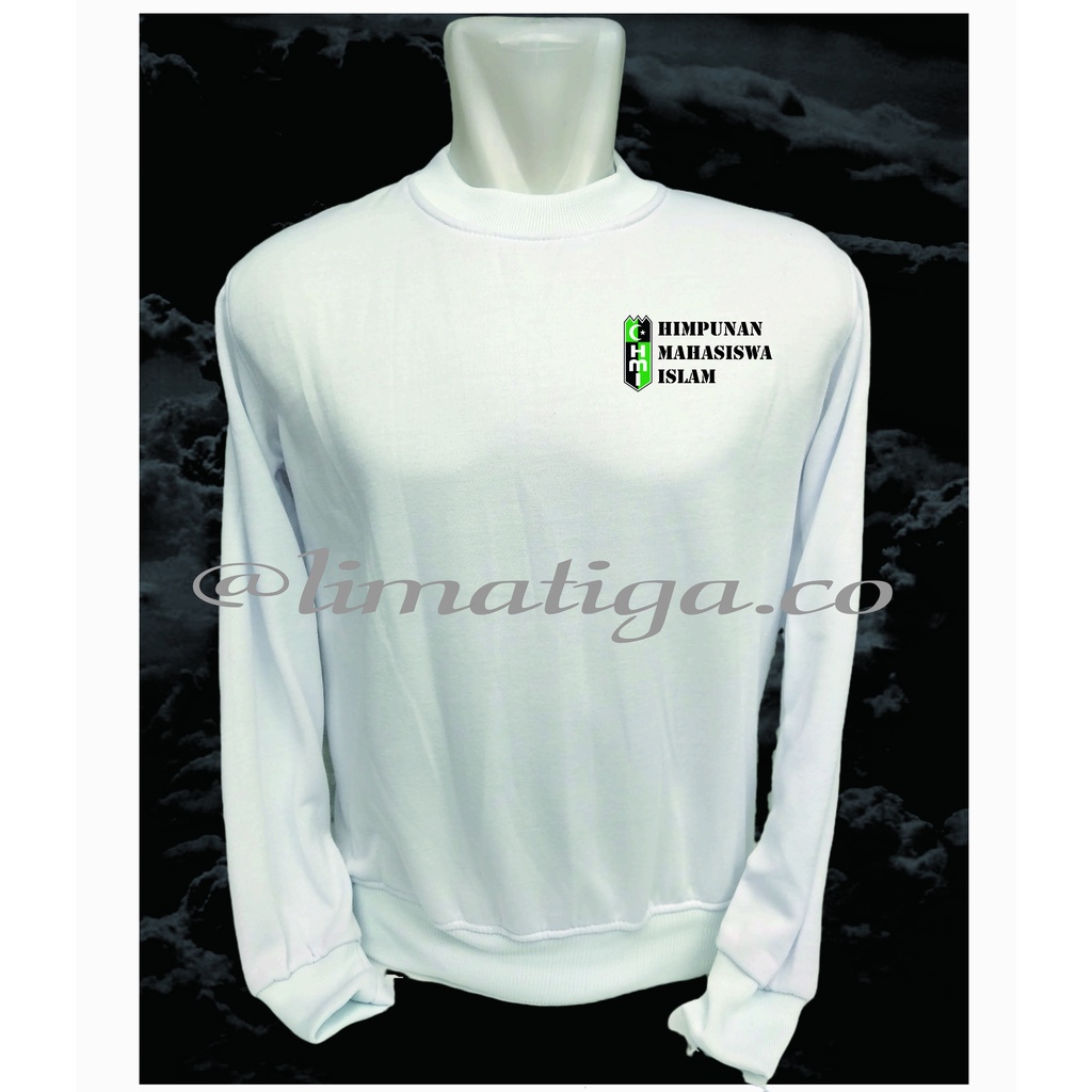 Jaket Sweater Crewneck HMI Bahan Fleece Gramasi 80 Cocok Untuk Hadiah Kado Kanda Yunda Free Design S