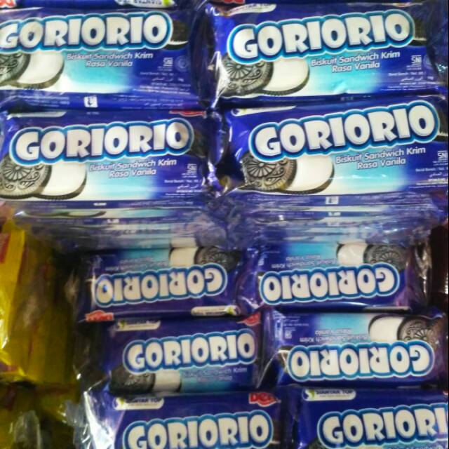 Biskuit cokelat krim vanilla Goriorio isi 20