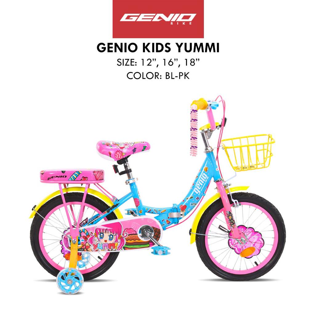 ⚡Promo 5.5 Big Sale⚡Sepeda Lipat Anak Perempuan GENIO YUMMI KIDS 12 16 18 Inch Usia 2-8 Tahun