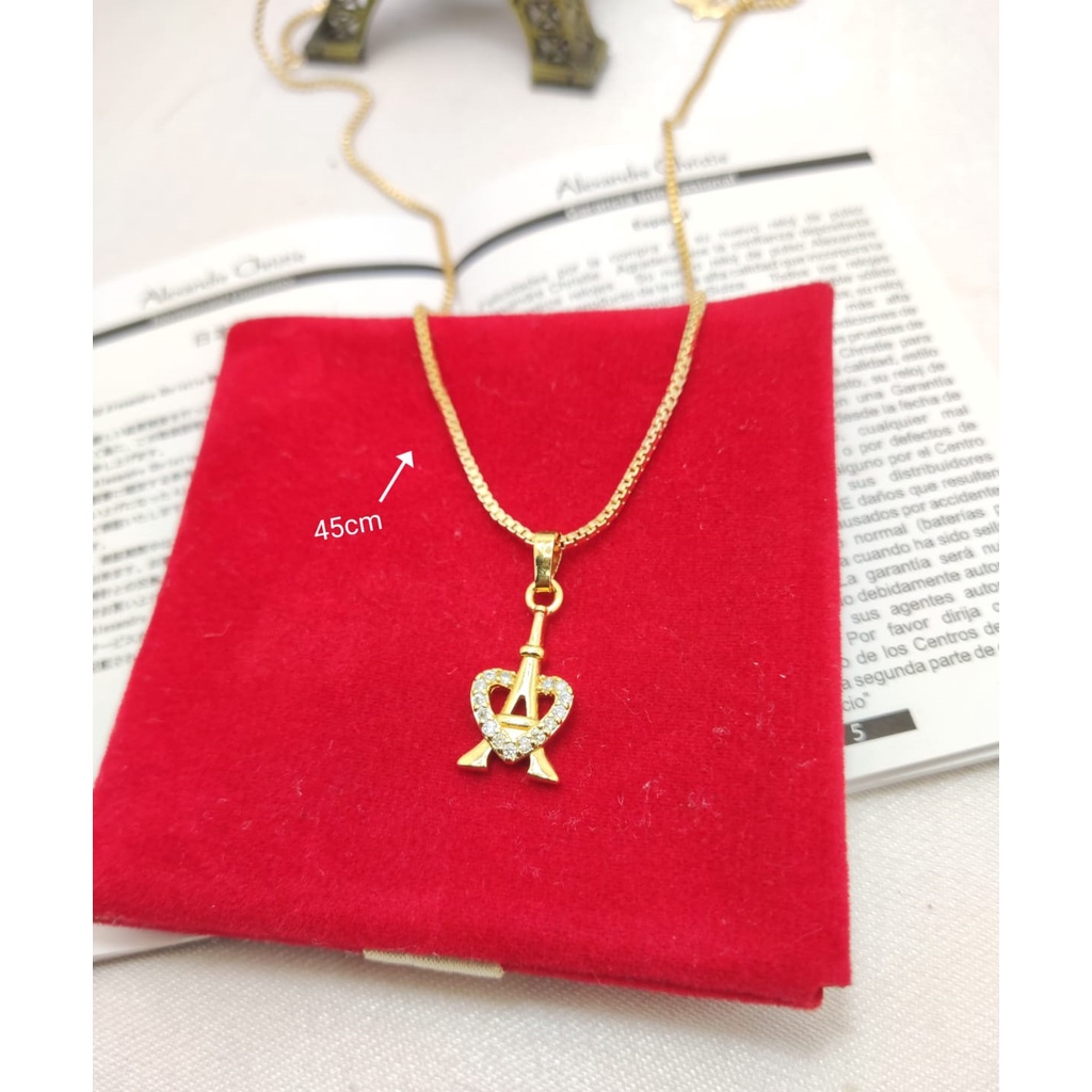 Kalung Wanita Eiffel Titanium Korea Simple
