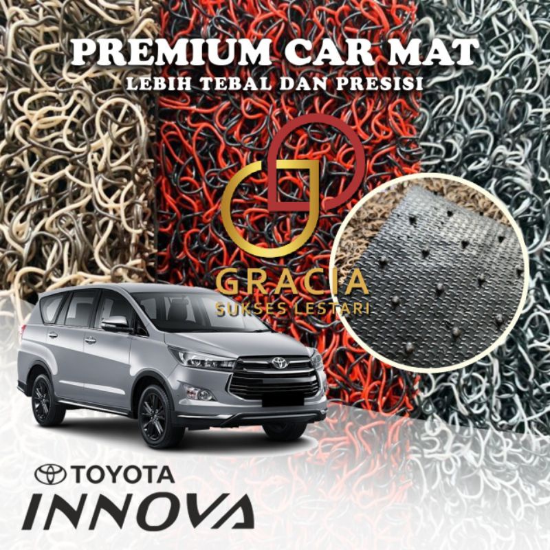 Karpet Mobil Premium Toyota Innova / Innova Reborn Full Bagasi Mie Bihun 2 Warna