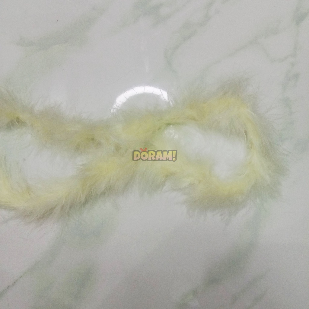 Bulu Angsa Halus / Bulu Angsa Meteran / Bulu Halus Ayam / Bulu Meteran ( 90cm )