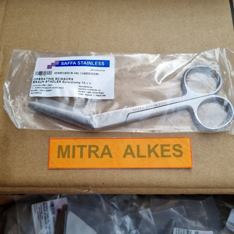 Gunting Evis 14 cm. Gunting Evisotomy 14cm. Gunting Epis 14 cm. Gunting Episotomy 14cm. Gt Evis 14cm